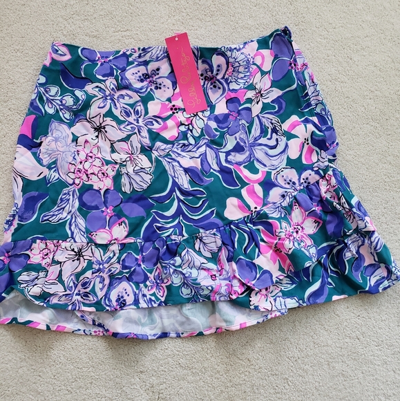 SOLD NWT Lilly Pulitzer Ibby Skirt in Moonlight Garden sz10 - Picture 5 of 15